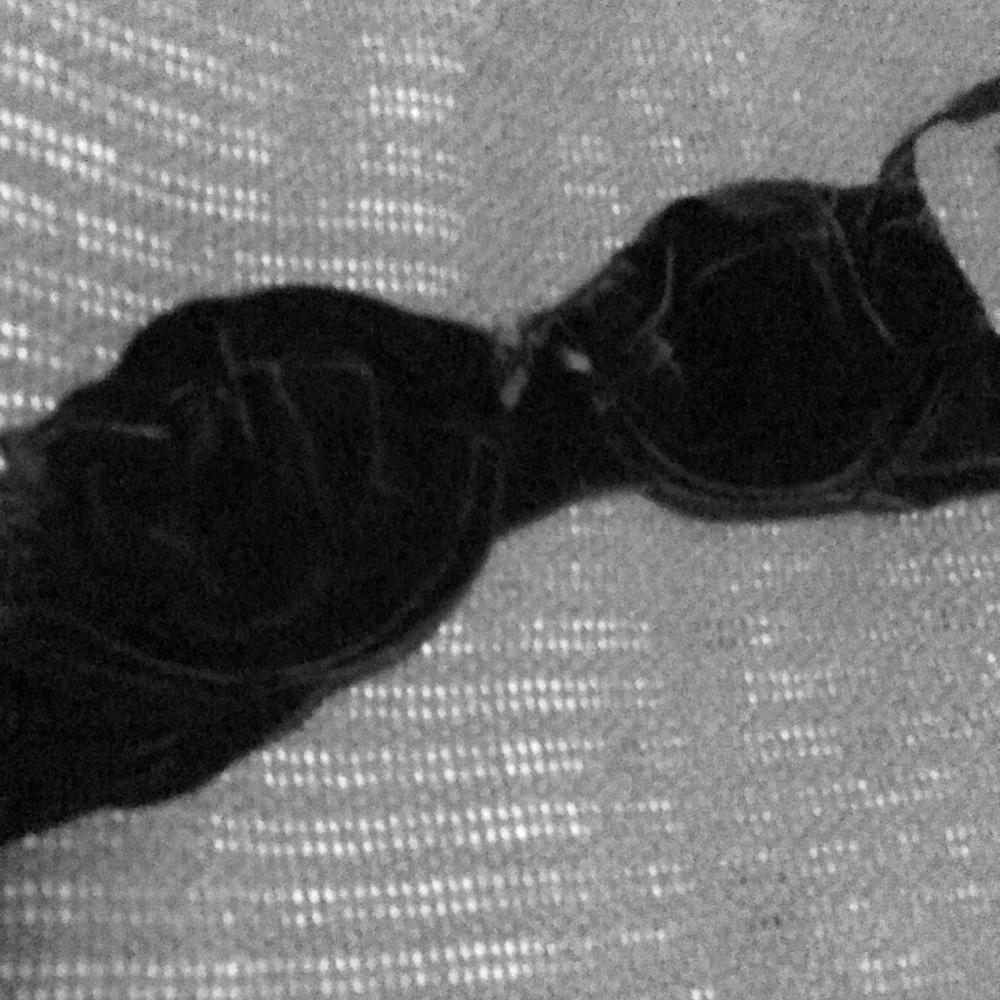 Black velvet bra
